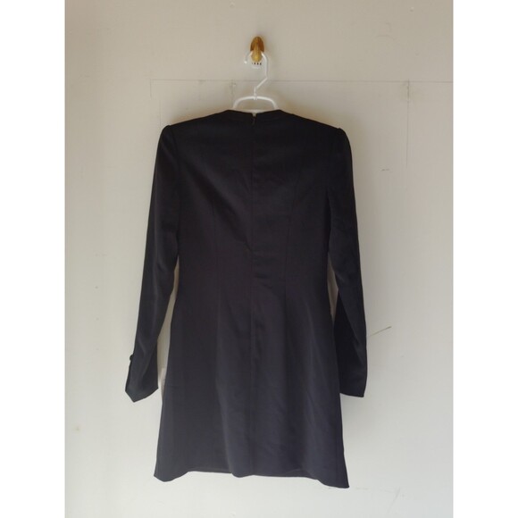 Jay Godfrey Women's Black Mini Tuxedo Dress SZ 0 Winter Whimsy Glam Holiday Chic - Picture 10 of 14